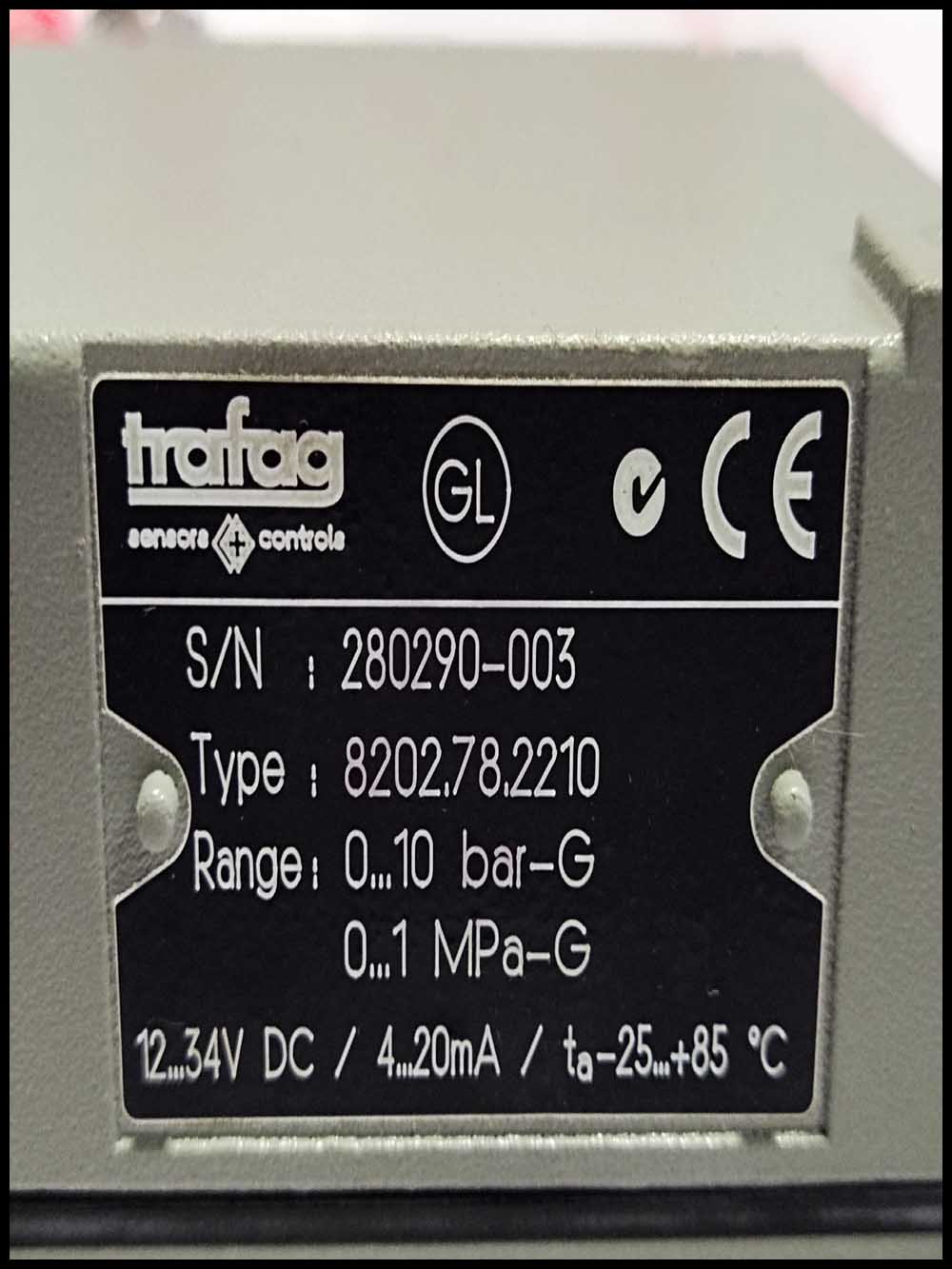 Trafag 8202.78.2210 Pressure Transmitter