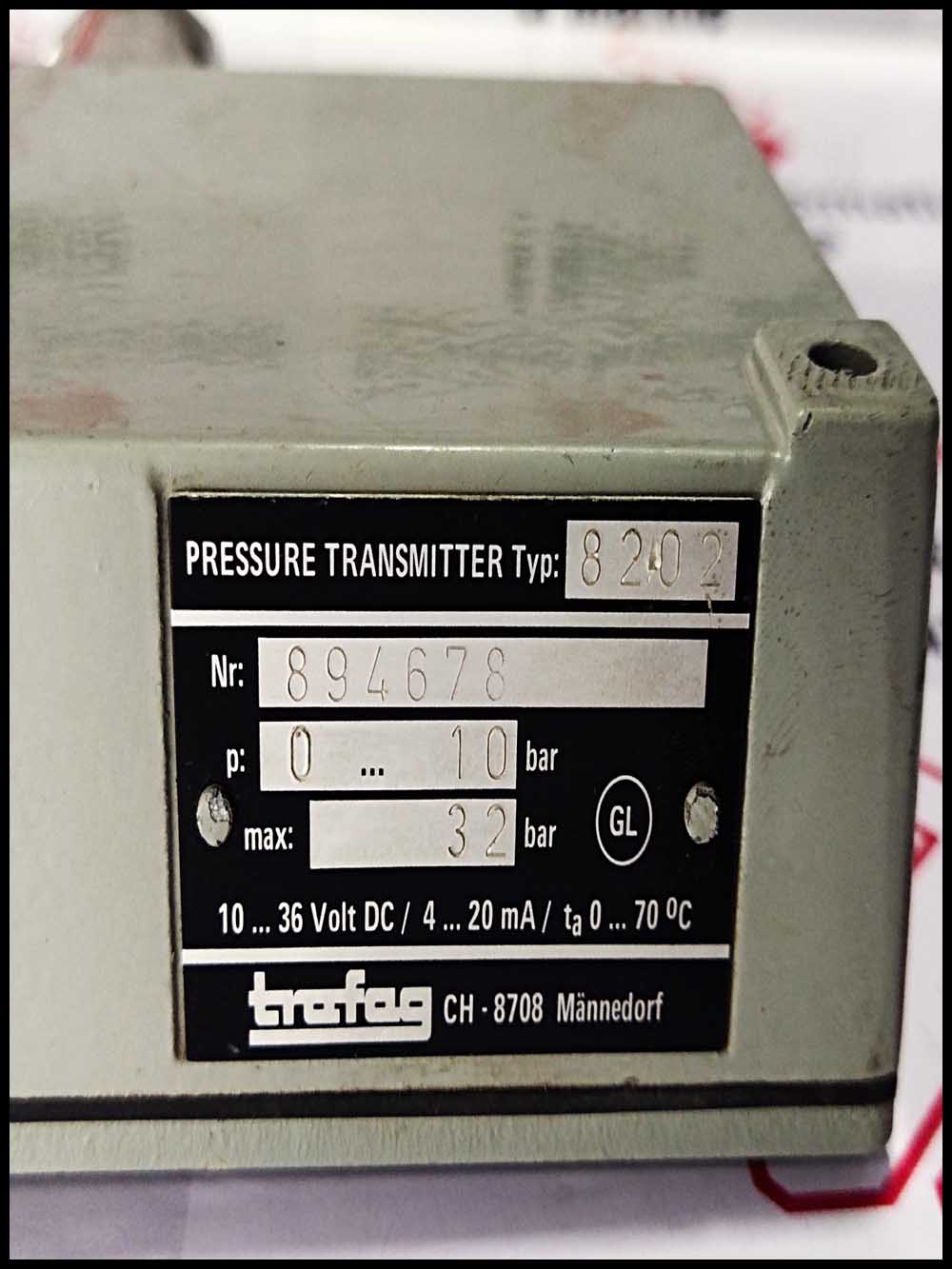 Trafag 8202 PRESSURE TRASMITTER