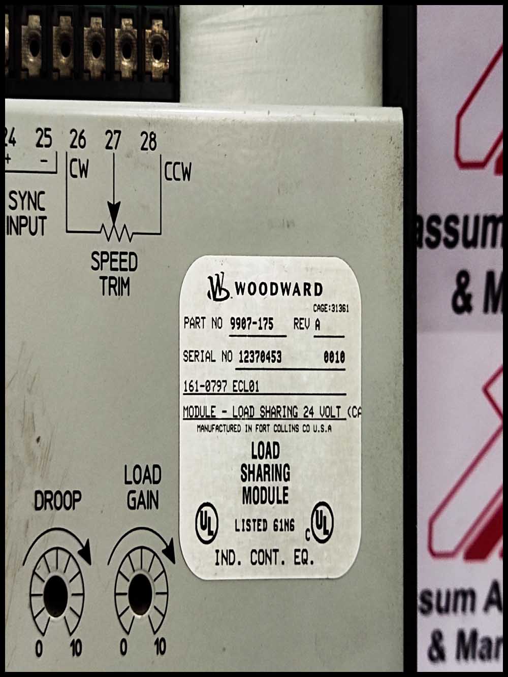 WOODWARD LOAD SHARING MODULE 9907-175