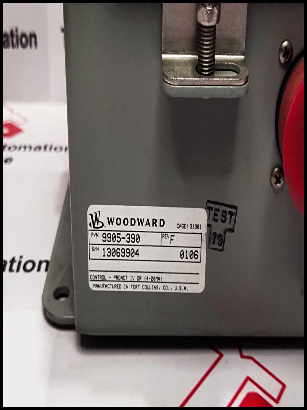 WOODWARD PROACT DRIVER MODEL III PN 9905-390 SN 13069904