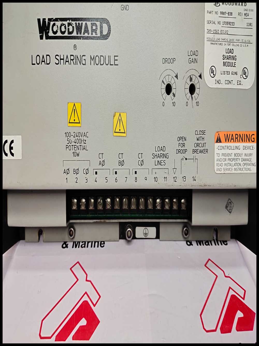 Woodward Load Sharing Module [9907-838] Rev. New