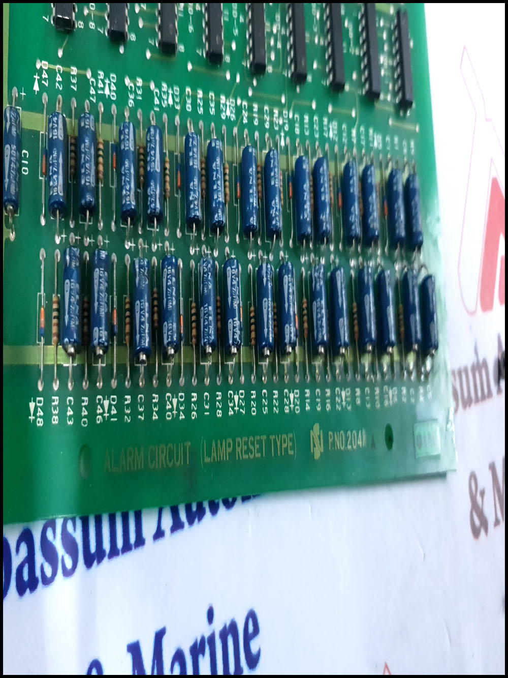 SN 204 A ALARM CIRCUIT LAMP RESET TYPE PCB CARD