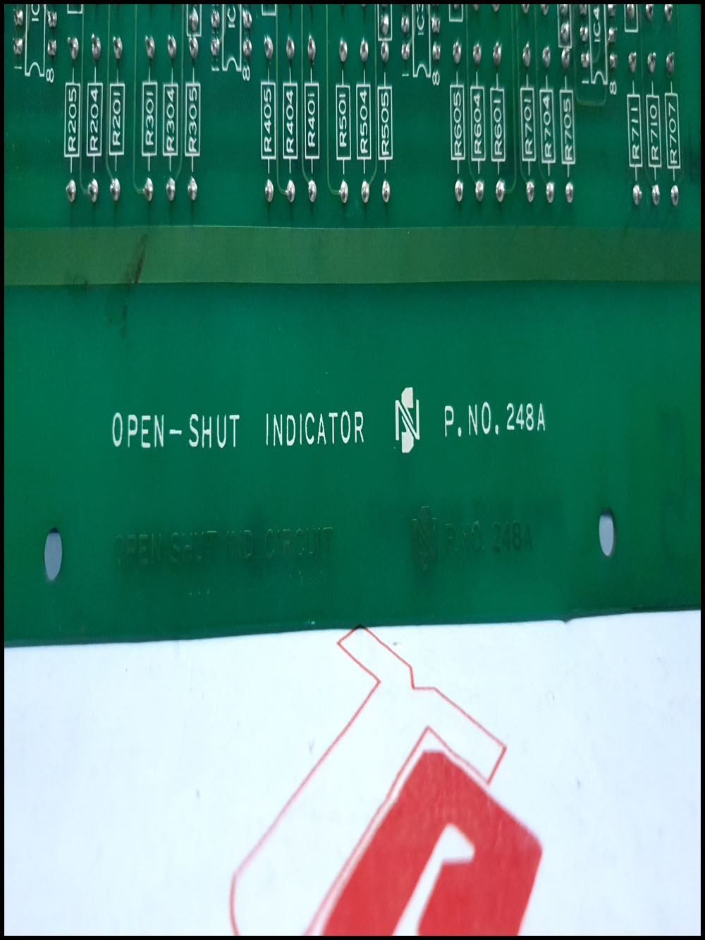 SN 248A OPEN-SHUT INDICATOR PCB CARD