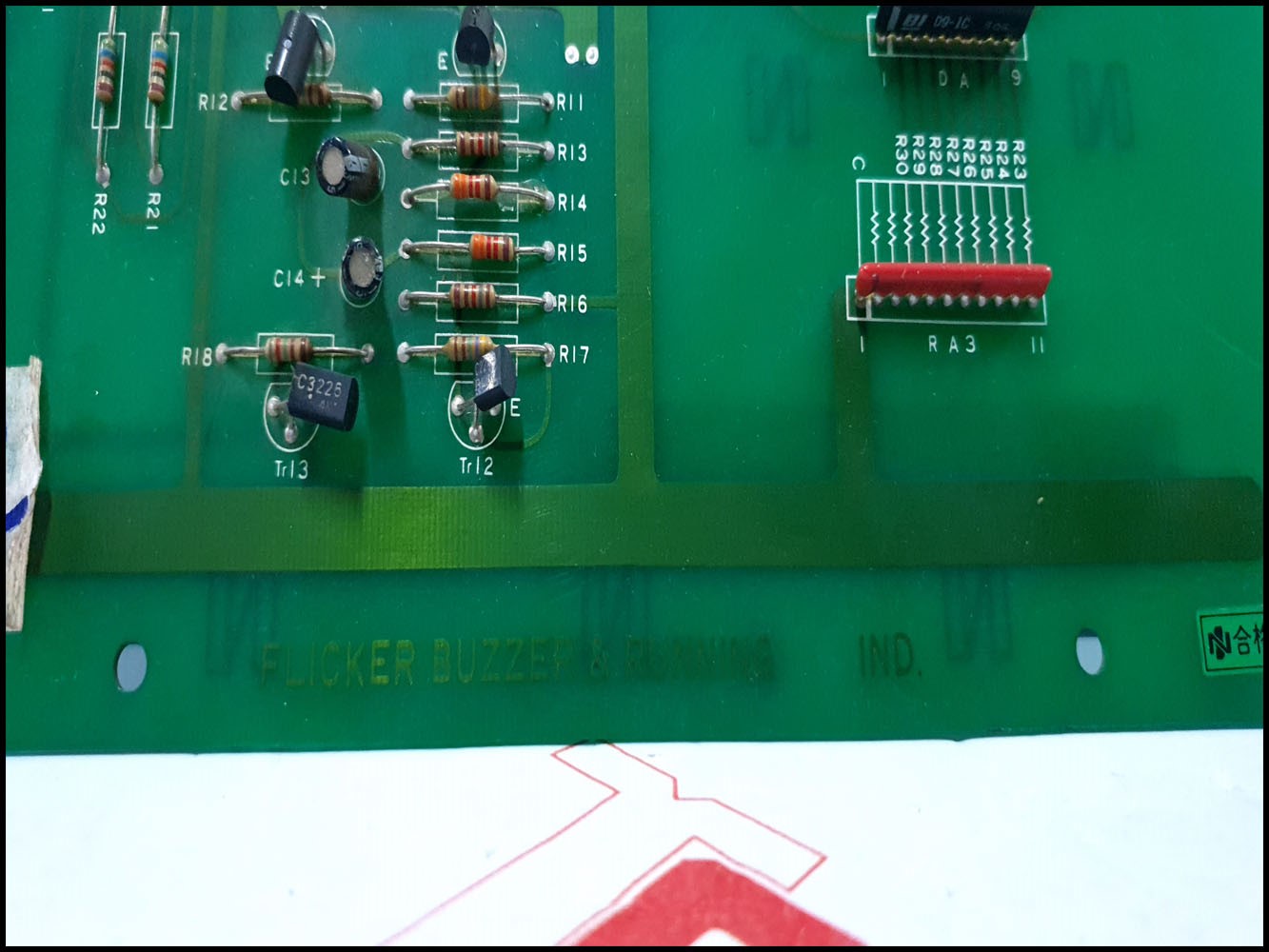 SN 209B FLICKER BUZZER  RUNNING PCB CARD