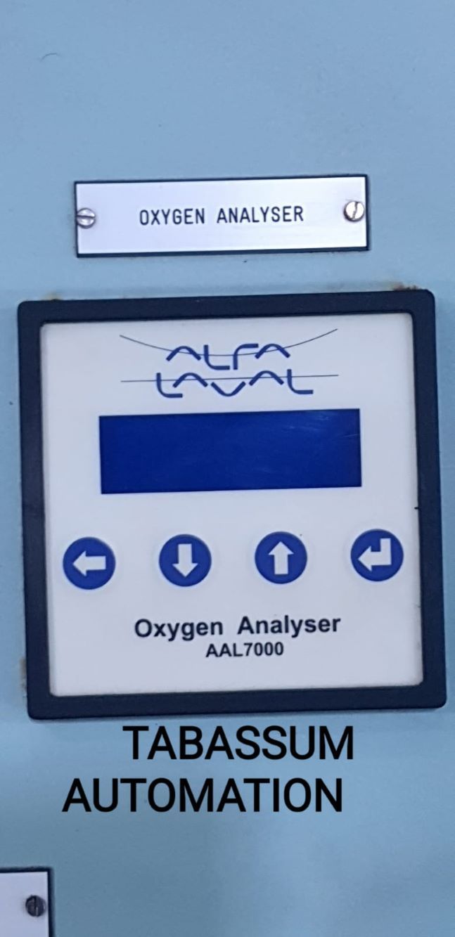 ALFA LAVAL I.G.G. OXYGEN ANALYSER PANEL 2D