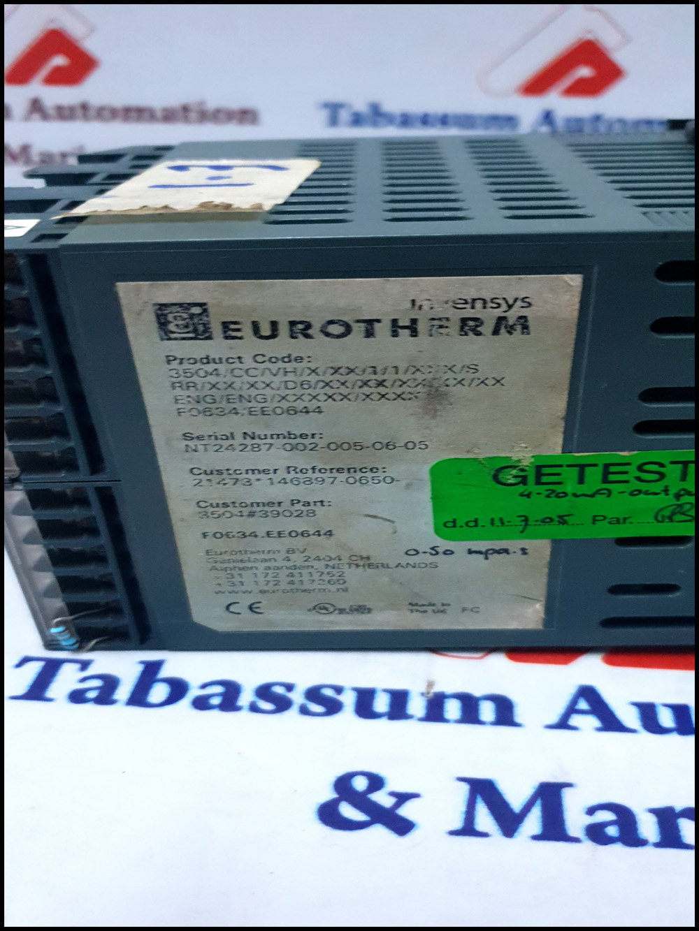 EUROTHERM 3504 VAF INSTRUMENTS