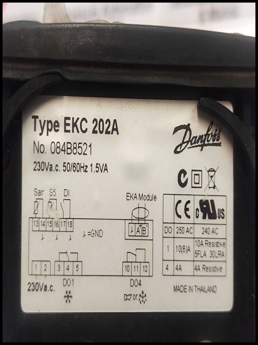 danfoss EKC 202A CONTROLLER 084B8521