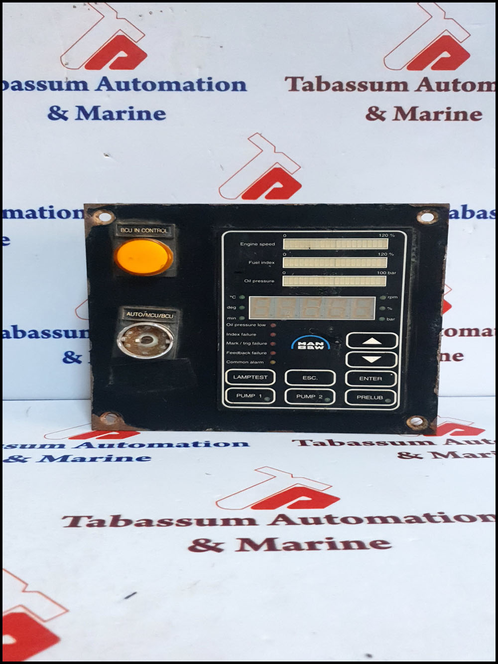 MAN BW 3171197 4 HMI PANEL 01542 ENGINE CONTROLLER INDICATION PANEL